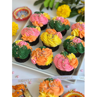 Diwali Vibrant Cupcakes (per piece)